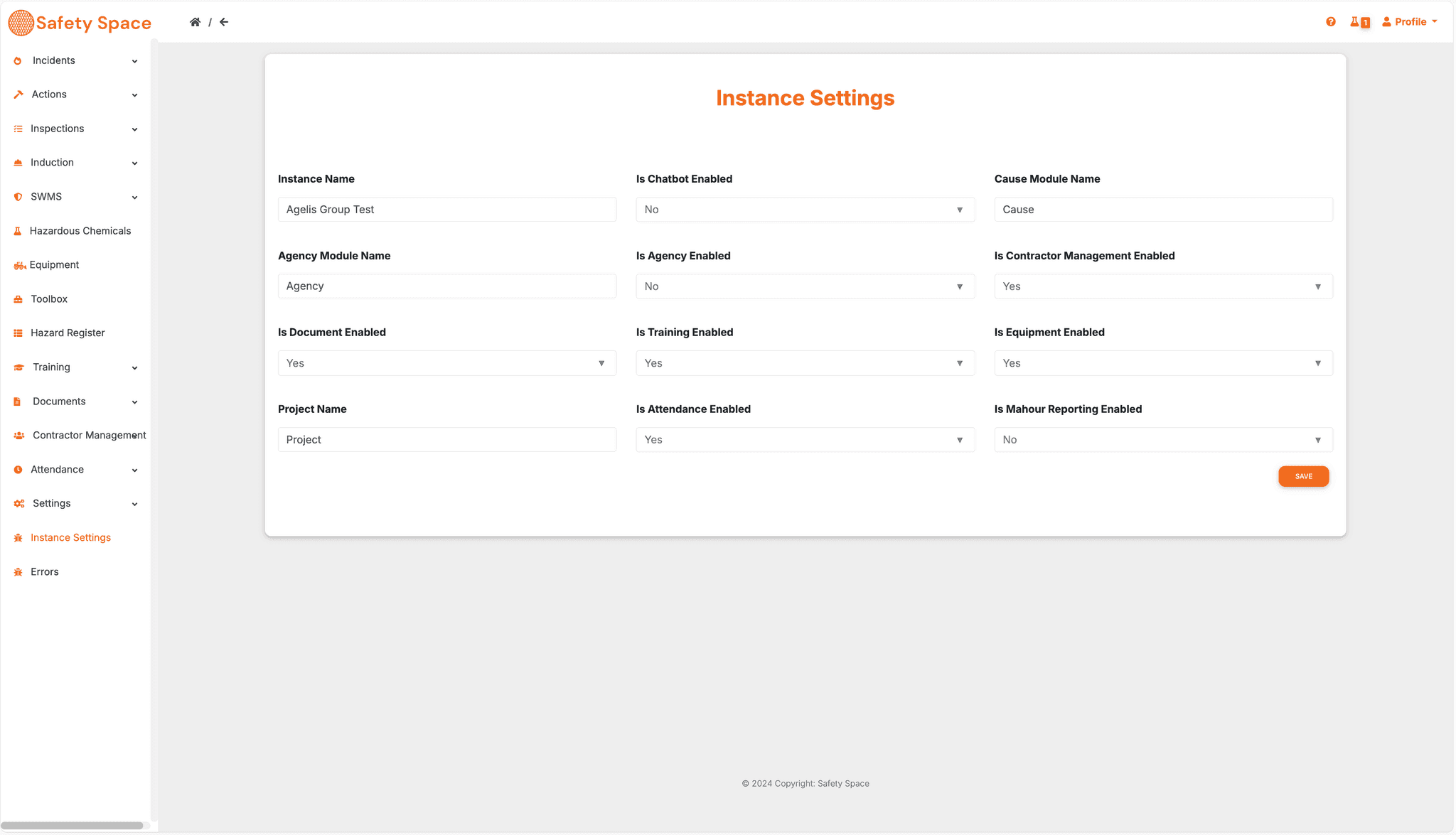 System Setting